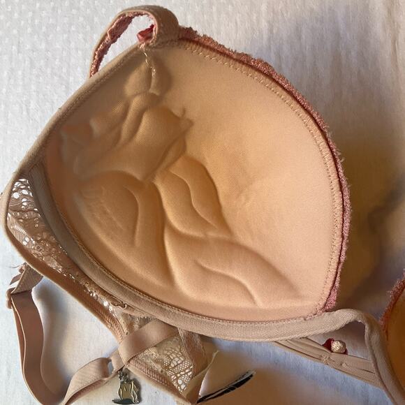 Duzani Women’s Wired Embroidered Bra size 34C, Nude Pink - Picture 6 of 8